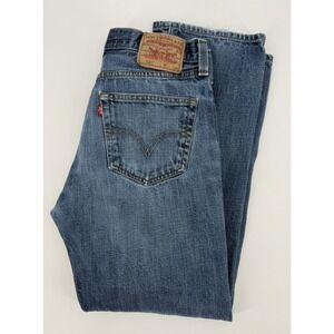 Vintage Levis 501 Jeans Mens 33x30 Blue Button Fly 90s Denim Distressed